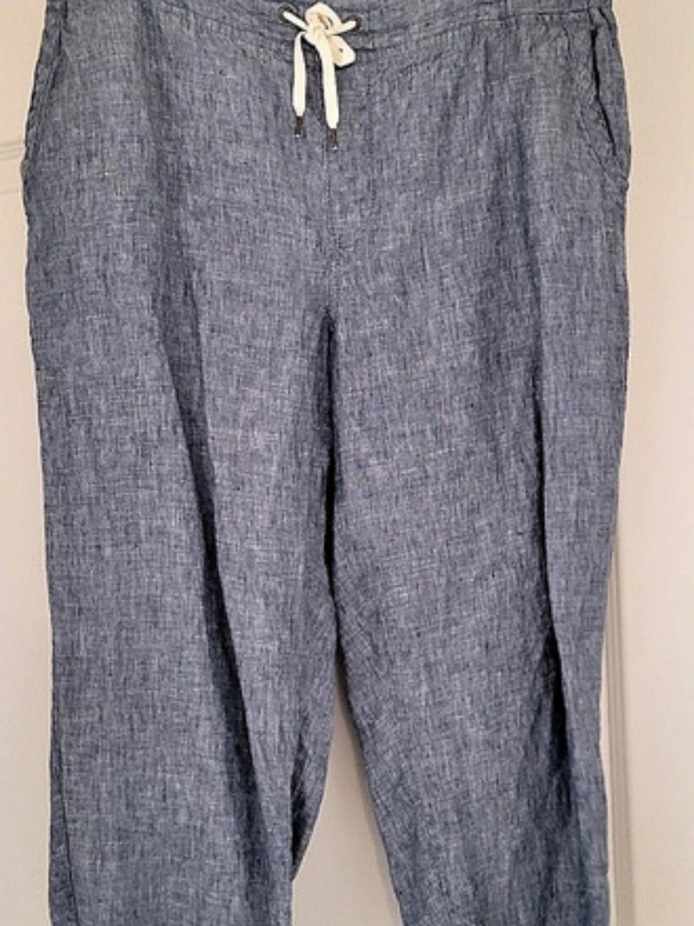 L.L. Bean Women's favorite fit  100% linen pants, Size 16, Like New